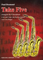 TAKE FIVE by Paul Desmond / SAX QUARTETT (AAAT/AAAB)