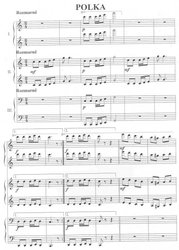 TŘI SKLADBY (Kvapík, Polka, Valčík) 1 piano 6 rukou - Ladislav Němec