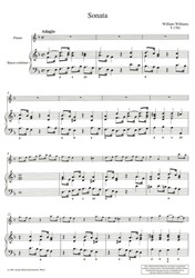 WILLIAMS: SONATA D minor (d-MOLL) pro altovou zobcovou flétnu a klavír (basso continuo)