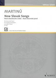 MARTINU: Nové slovenské písně pro zpěv a klavír