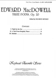 THREE POEMS - MACDOWELL  1P/4H