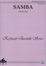 SAMBA by David Karp - easy piano duets / 1 klavír 4 ruce