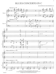 BLUES CONCERTO by Eugénie Rocherolle / 2 klavíry 4 ruce