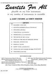 QUARTETS FOR ALL / Bb instruments (trumpeta, tenorový saxofon, klarinet)