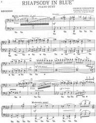 Rhapsody in Blue (based on original) / 1 klavír 4 ruce