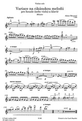 Variace na cikánskou melodii pro housle (violu) a klavír - Adam Skoumal