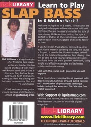 SLAP BASS in 6 Weeks by Phil Williams - Week 2 - DVD