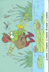 ŽABÍ MUZIKANTI - omalovánky s hudebními nástroji