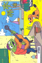 ŽABÍ MUZIKANTI 2 - omalovánky s hudebními nástroji