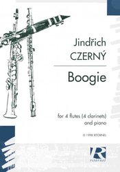 TALACKO EDITIONS CZERNÝ, Jindřich: BOOGIE pro 4 příčné flétny (4 klarinety) + klavír