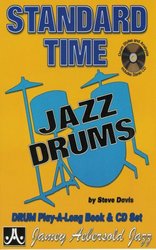JAMEY AEBERSOLD JAZZ, INC STANDARD TIME -  JAZZ DRUMS by Steve Davis + CD