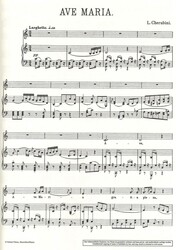 Cherubini: Ave Maria for alto (baritone) a klavír