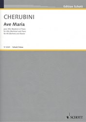 Cherubini: Ave Maria for alto (baritone) a klavír