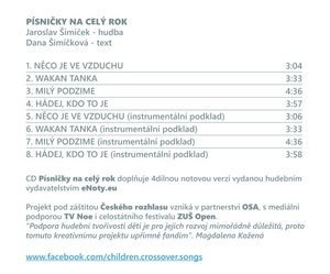 Písničky na celý rok - CD s doprovody