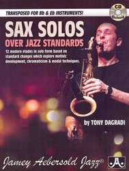 JAMEY AEBERSOLD JAZZ, INC SAX SOLOS over Jazz Standards + CD //  Bb / Eb instruments