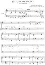 IF I HAVE MY TICKET / SATB*+ piano