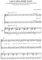 LET&apos;S SING SOME JAZZ! / SATB + piano/chords