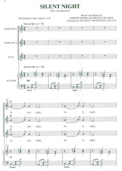 SILENT NIGHT (Tichá noc) / SSA* + piano