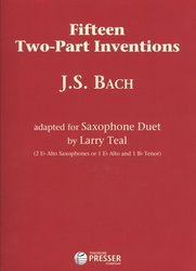 BACH: Fifteen Two-Part Inventions for Saxophone Duet (AA or AT) / 15 duet pro dva saxofony