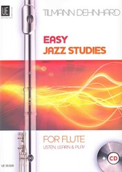 Universal Edition EASY JAZZ STUDIES  for FLUTE + CD / snadné jazzové skladby pro flétnu