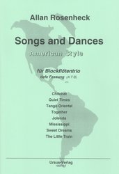 Rosenheck: Songs and Dances - American Style für Blockflötentrio (ATB) / trio zobcových fléten (ATB)