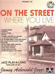 JAMEY AEBERSOLD JAZZ, INC AEBERSOLD PLAY ALONG 132 - On the Street Where You Live + CD