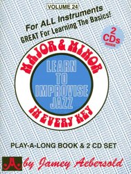 JAMEY AEBERSOLD JAZZ, INC AEBERSOLD PLAY ALONG 24 - MAJOR&MINOR IN EVERY KEY + CD