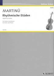 MARTINU - RHYTHMISCHE ETUEDEN (Rytmické etudy) - housle a klavír