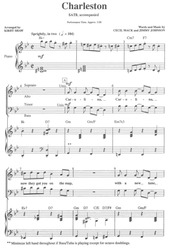 CHARLESTON / SATB* + piano/chords