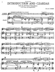 INTRODUCTION A CZARDAS TENOR / tenor saxofon