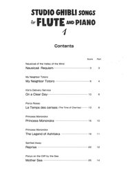 Studio Ghibli Songs 1 / příčná flétna a klavír