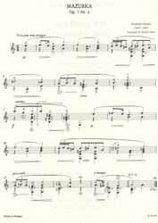 Musica per chitarra: Chopin - FOUR MAZURKAS / kytara
