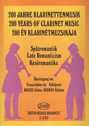 200 Years of Clarinet Music: LATE ROMANTICISM / klarinet a klavír