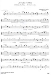 Gariboldi: 30 Easy and Progressive Studies for flute / příčná flétna