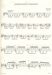 Musica per chitarra: F. Sor - 5 Concert pieces / kytara
