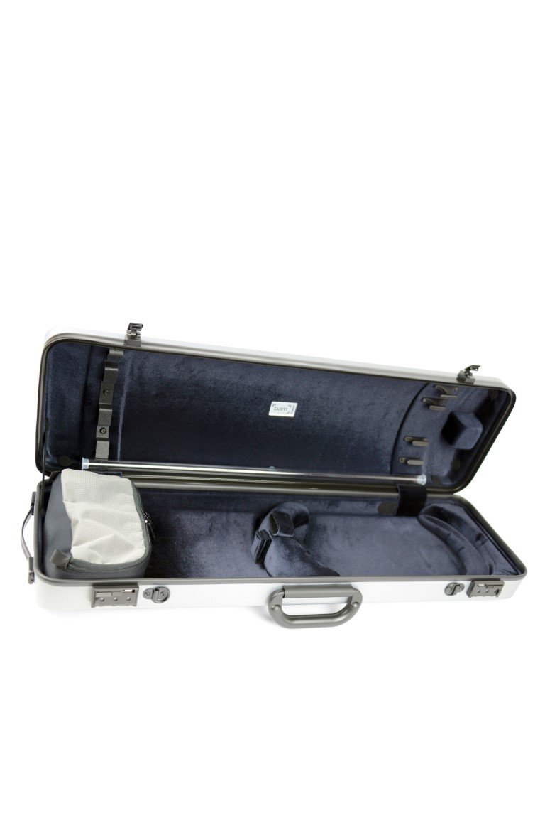 BAM Cases Hightech  - houslový kufr, stříbrný carbon 2001 XLS
