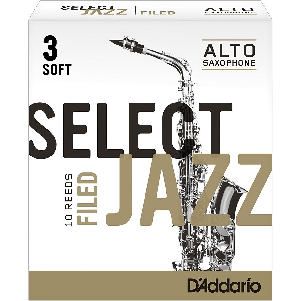 D'Addario Select Jazz Filed plátek pro alt saxofon tvrdost 3S