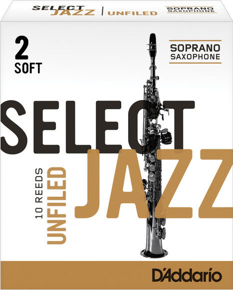 D'Addario Select Jazz Unfiled plátek pro soprán saxofon tvrdost 2S