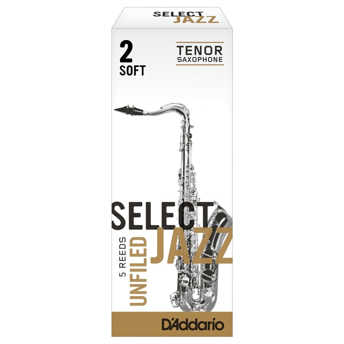 D'Addario Select Jazz Unfiled plátek pro tenor saxofon tvrdost 2S