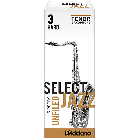 D'Addario Select Jazz Unfiled plátek pro tenor saxofon tvrdost 3H