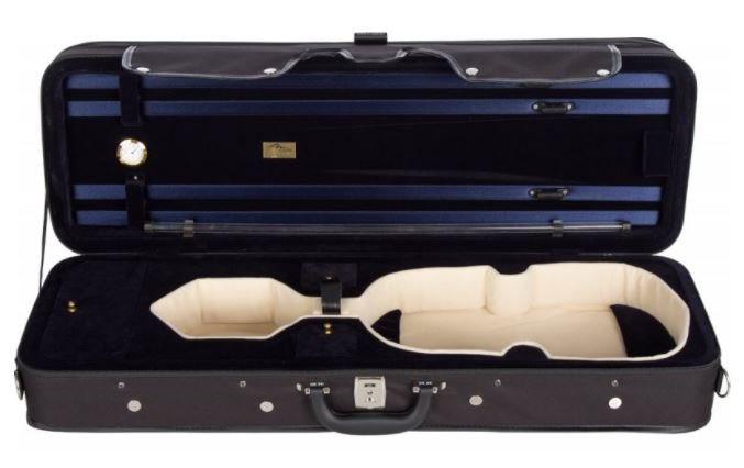M-case CITY pěnové pouzdro pro housle, tvar obdélník, barva černá/tmavě modrá