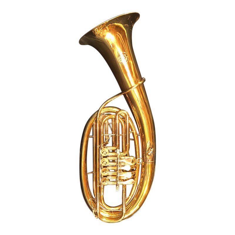 Gebr. Alexander Model 111 G - F jednoduchá Wagner tuba - zlatá mosaz