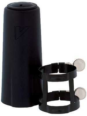 Vandoren Master ligatura a plastový klobouček pro hubičku na B klarinet - černý