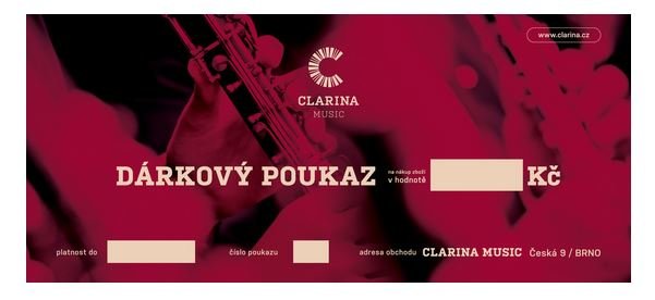 Clarina Music Dárkový poukaz 100 Kč