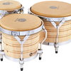 Latin Percussion Generation III Triple Wood Bongos LP202-AW - Siam Oak, natur