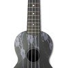 Audiana ukulele sopránové - černé, květinový vzor