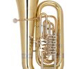 MIRAPHONE B tuba Hagen  494A - mosaz, zlatomosazné prvky, 3/4 velikost, 4 ventily