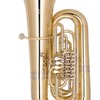 MIRAPHONE B tuba Hagen  496A - zlatomosaz, 4 ventily