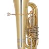 MIRAPHONE B tuba Hagen  494A - mosaz, zlatomosazné prvky, 3/4 velikost, 4 ventily