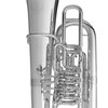 B&S F tuba 5099 - postříbřená mosaz, 5 ventilů